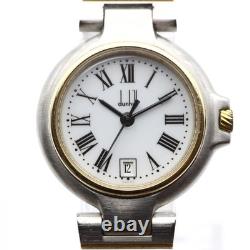 Rare Dunhill La Caprice Ladies Quartz Watch Roman White Dial Vintage 1995 Swiss
