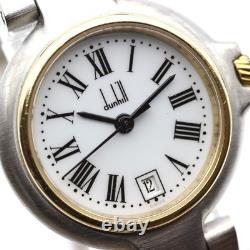 Rare Dunhill La Caprice Ladies Quartz Watch Roman White Dial Vintage 1995 Swiss