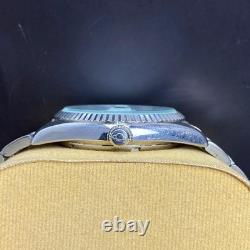 Rare Enicar Automatic White Dial Roman 25 Jewels Swiss Made Vintage Watch Men