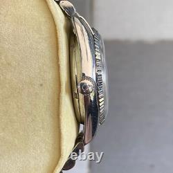 Rare Enicar President Automatic SIlver Dial 25 Jewels Swiss Made Watch Vintage