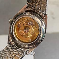 Rare Enicar President Automatic SIlver Dial 25 Jewels Swiss Made Watch Vintage