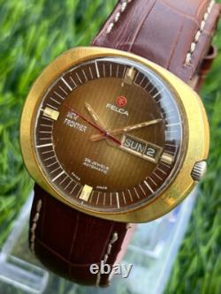 Rare Felca New Frontier 25 Jewels Automatic Vintage Swiss Made Men's Wrist Watch