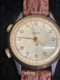 Rare Find! Vintage Misalla CHRONOGRAPH Swiss Made WATCH RARE