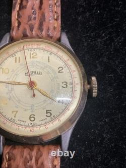 Rare Find! Vintage Misalla CHRONOGRAPH Swiss Made WATCH RARE
