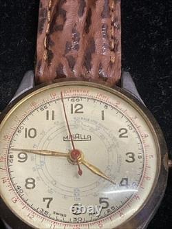 Rare Find! Vintage Misalla CHRONOGRAPH Swiss Made WATCH RARE