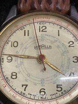 Rare Find! Vintage Misalla CHRONOGRAPH Swiss Made WATCH RARE