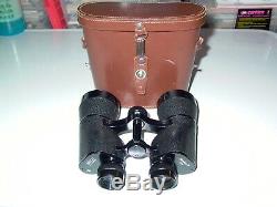 Rare Gem KERN AARAU FOCALPIN 7 Vintage Swiss 7 x 50 Binoculars + Leather Case