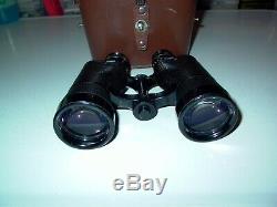 Rare Gem KERN AARAU FOCALPIN 7 Vintage Swiss 7 x 50 Binoculars + Leather Case