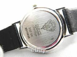 Rare! Gucci 3000sm Sterling Silver Men's Vintage Swiss Made Watch Quartz