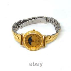 Rare HEUER Vintage Watch Moon Phase 23mm Gold Plated Arm 15cm Swiss Women HL200G