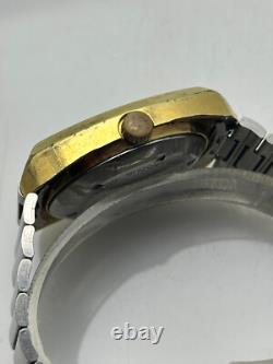 Rare Initial Digital Jump Hour Automatic Swiss Made Vintage Men's Wrist Watch
