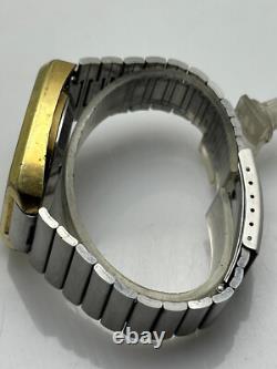 Rare Initial Digital Jump Hour Automatic Swiss Made Vintage Men's Wrist Watch