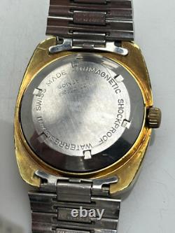 Rare Initial Digital Jump Hour Automatic Swiss Made Vintage Men's Wrist Watch