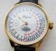 Rare LEIJONA 24h Dial, Marriage Wristwatch Vintage Swiss Movement, New Case 48mm