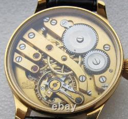Rare LEIJONA 24h Dial, Marriage Wristwatch Vintage Swiss Movement, New Case 48mm