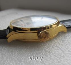 Rare LEIJONA 24h Dial, Marriage Wristwatch Vintage Swiss Movement, New Case 48mm