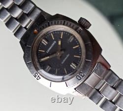 Rare Longines Divers Ref 7920-1 Steel Automatic Ladies Cal 14.17 Swiss Watch