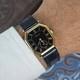 Rare Longines Octagon Small Second Black Dial L8464 Manual Swiss Watch Vintage