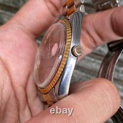 Rare MIDO President Day Date Honeycomb Dial Automatic ETA Vintage Swiss Watch