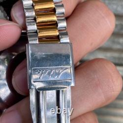Rare MIDO President Day Date Salmon Dial Automatic ETA Vintage Swiss Men Watch