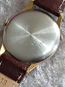 Rare Mens Gold Plated PIERPONT TRIPLE DATE Pointer Swiss Mechanical Wristwatch