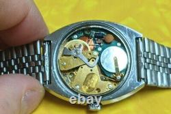 Rare Mens Large Vintage Mido Electronic Day Date Swiss Watch Running Well