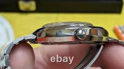 Rare Mens Large Vintage Mido Electronic Day Date Swiss Watch Running Well