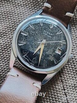 Rare Mexa Florida Incabloc ETA Automatic Black Dial Patina Swiss