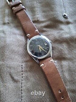 Rare Mexa Florida Incabloc ETA Automatic Black Dial Patina Swiss