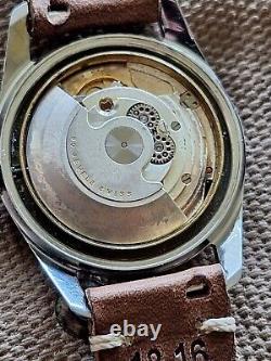 Rare Mexa Florida Incabloc ETA Automatic Black Dial Patina Swiss