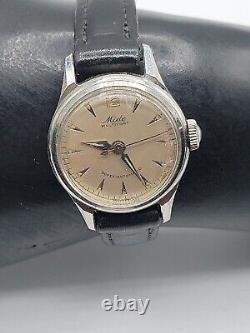 Rare Mido Multifort Ladies Super Automatic Watch 1950s Vintage Swiss Made