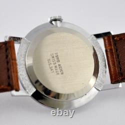 Rare Mint Fero Feldmann Watch Vintage Manual Wind Steel Swiss Made Working Well