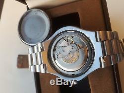 Rare Mint Vintage Zodiac Sst 36000 Dial Automatic Wristwatch Ss Swiss Ltd Mens