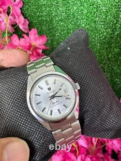 Rare NIVADA Popularis Automatic Watch Vintage 70s Classic Silver Swiss MINT
