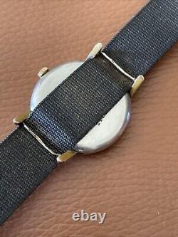 Rare Niga Vintage Swiss Watch Working Fab Suisse Gilt Dial Vintage Nato Strap