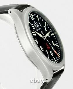 Rare OLLECH & WAJS O&W 3095 Pilot Automatic Date All Swiss Made Mens Wrist Watch
