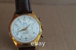 Rare Old Swiss Made Vintage Wrist Watch Man Chronograph ZAL Cal. 248 LANDERON