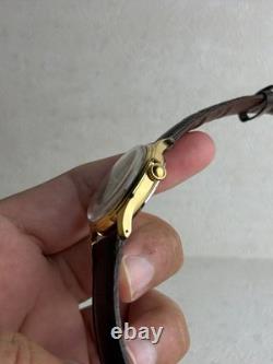 Rare Oris Pointer Date Gold Manual Winding 302-7285B 1990s Swiss Watch Vintage