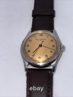 Rare Paul Buhre Vintage Swiss Made Wrist Watch 32mm Working Best Offer