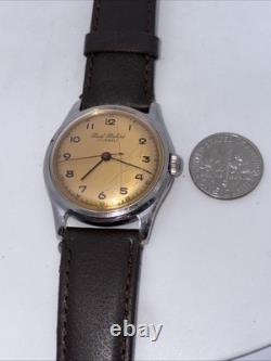Rare Paul Buhre Vintage Swiss Made Wrist Watch 32mm Working Best Offer