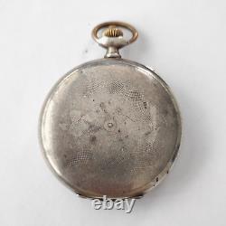 Rare Pocket Watch Omega Silver 1929-1935? 7393858 Vintage Swiss SERVICED