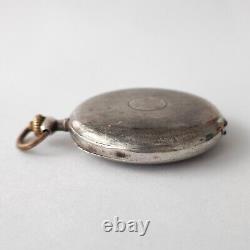 Rare Pocket Watch Omega Silver 1929-1935? 7393858 Vintage Swiss SERVICED