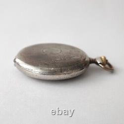 Rare Pocket Watch Omega Silver 1929-1935? 7393858 Vintage Swiss SERVICED