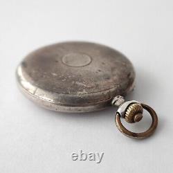 Rare Pocket Watch Omega Silver 1929-1935? 7393858 Vintage Swiss SERVICED