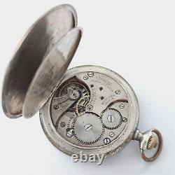 Rare Pocket Watch Omega Silver 1929-1935? 7393858 Vintage Swiss SERVICED