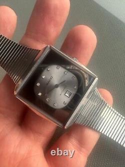 Rare RADO Automatic Watch Swiss 80s & Scratchproof Unisex Vintage Silver Dial
