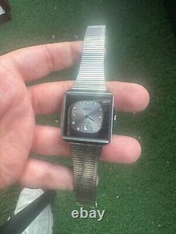 Rare RADO Automatic Watch Swiss 80s & Scratchproof Unisex Vintage Silver Dial