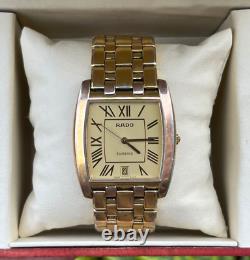 Rare RADO FLORENCE CLASSIC Watch Swiss 80s Men Vintage Gold Plated Wristwatch