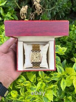 Rare RADO FLORENCE CLASSIC Watch Swiss 80s Men Vintage Gold Plated Wristwatch