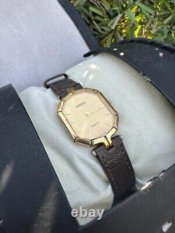 Rare RADO Golden Watch Swiss 80s & Lady Vintage Gold Wristwatch Quartz